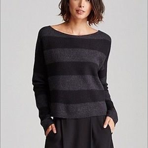 Eileen Fisher striped cropped sweater