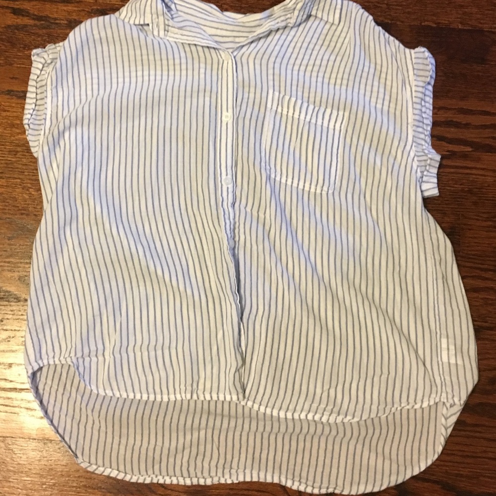 Collared striped shirt