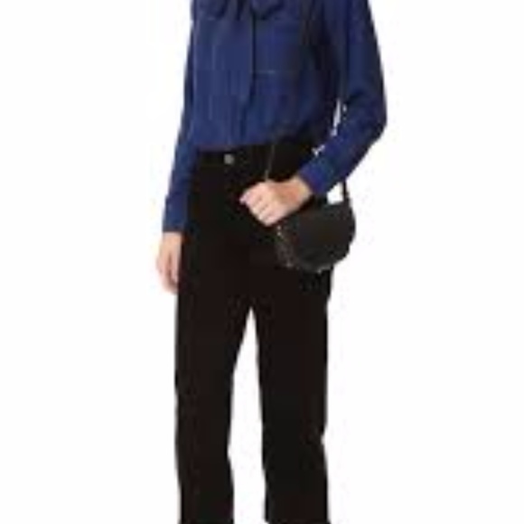 7 For All Mankind  Bow Tie Denim Shirt - Picture 4 of 4