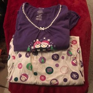 White stag long pj set size 3x
