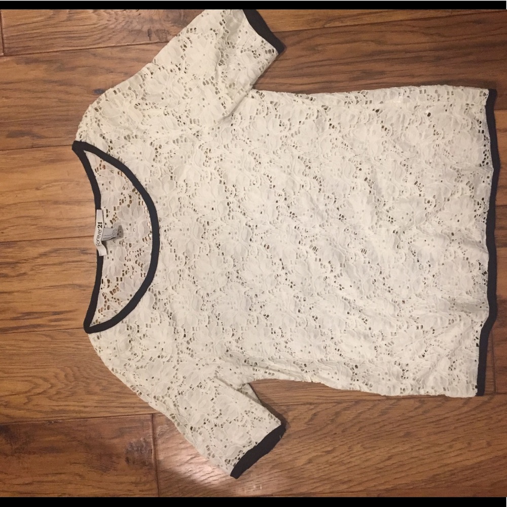 White lace blouse