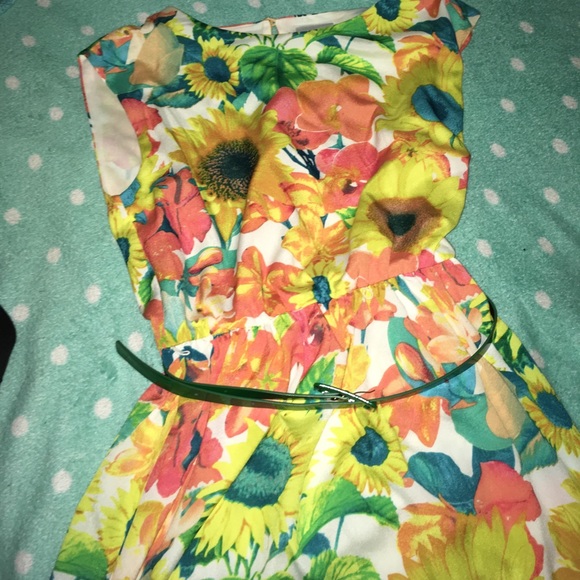 floral tea-length sundress - Picture 1 of 2