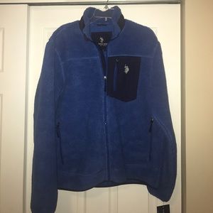 NWT U.S. Polo Assn. Full Zip Sherpa Jacket