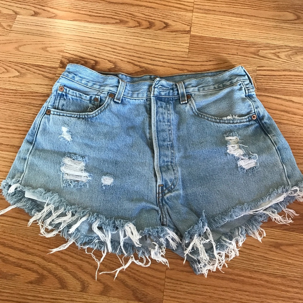 Levi's 501 Original Custom Denim Shorts