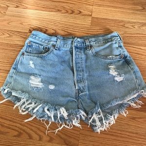 Levi's 501 Original Custom Denim Shorts