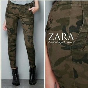 Zara camo jeans