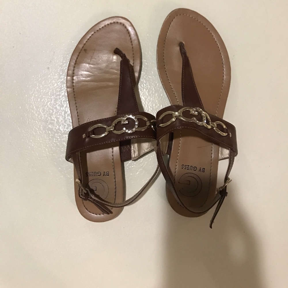 Brown & Gold G by Guess Sandals