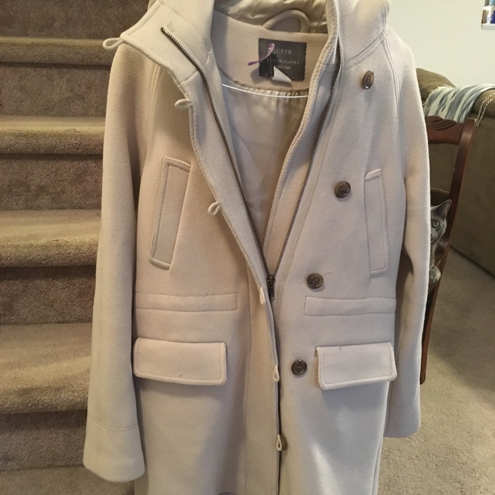 J Crew Cream Coat