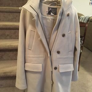 J Crew Cream Coat