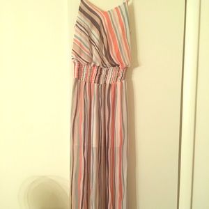 EUC. Fire Los Angeles striped maxi dress
