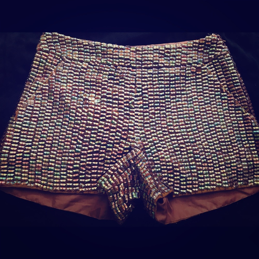 Rose Gold Sequin Shorts