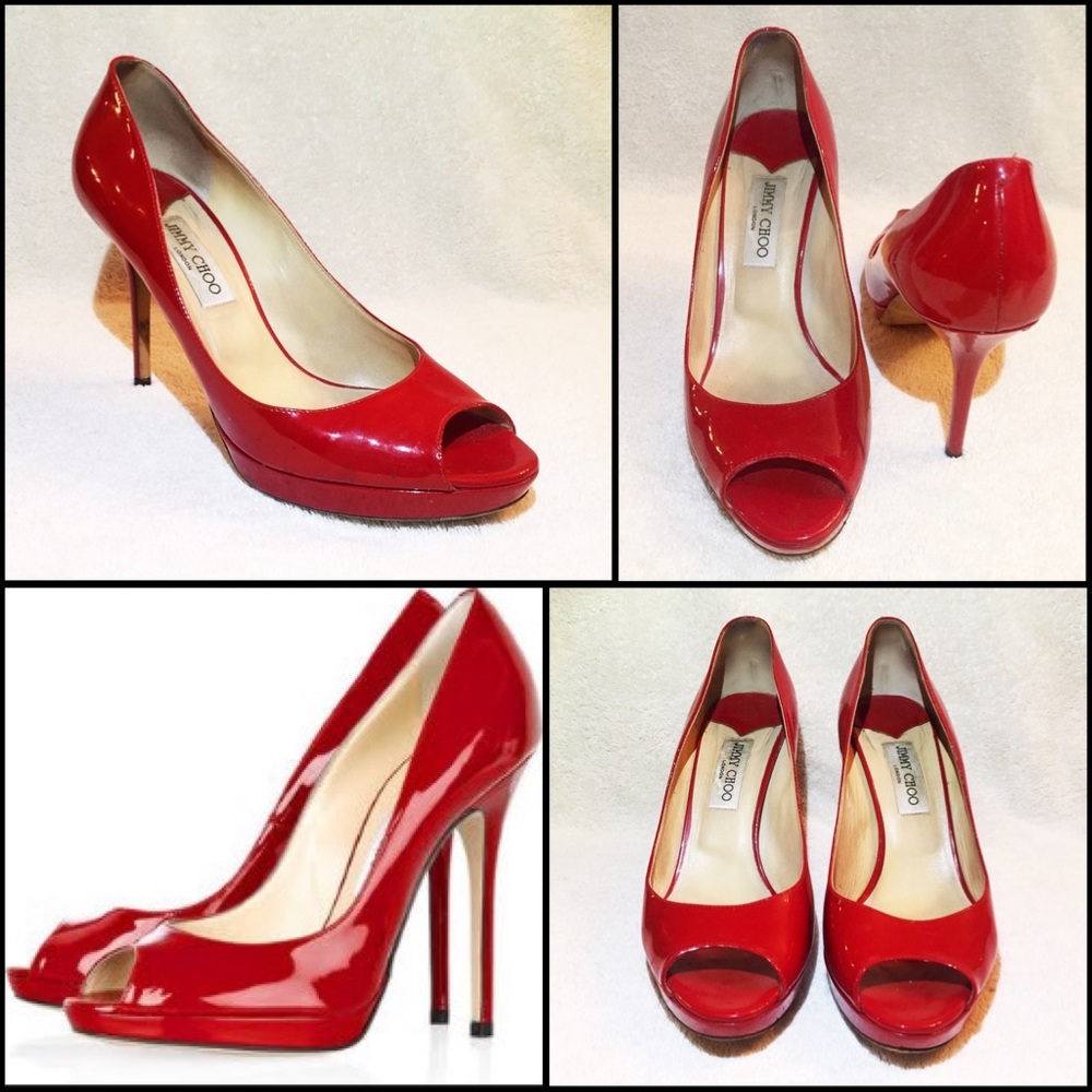 Jimmy Choo Red Patent Leather Pumps **Offers Welcome!