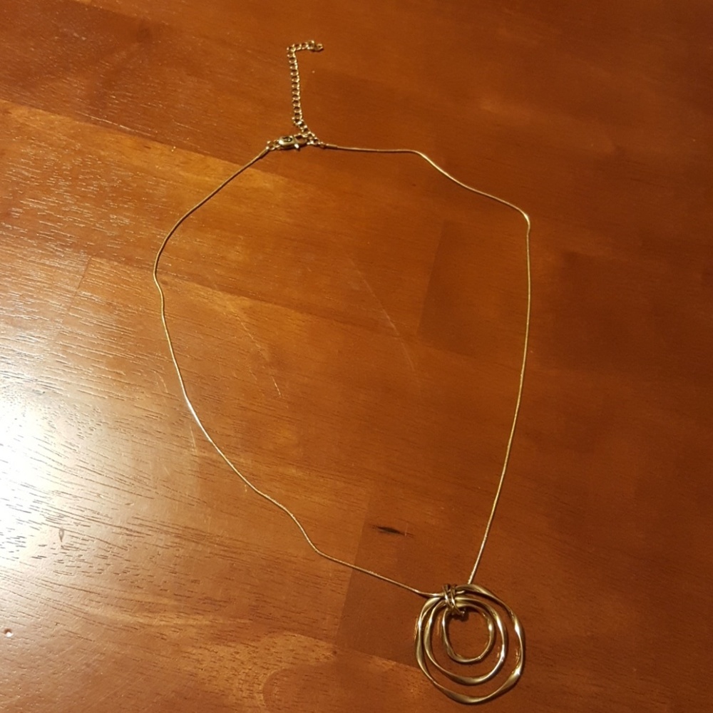 Etienne Aigner Necklace Gold Tone Snake Chain 24'