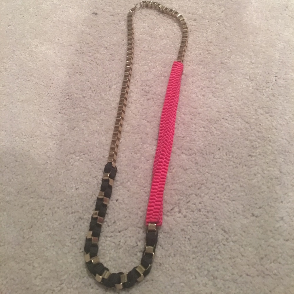 Pink/Black Gold Fashion Necklace