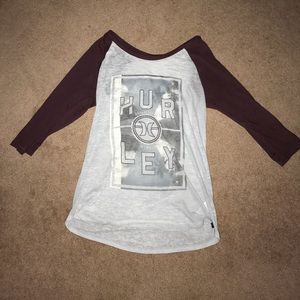 Hurley quarter sleeve shirt