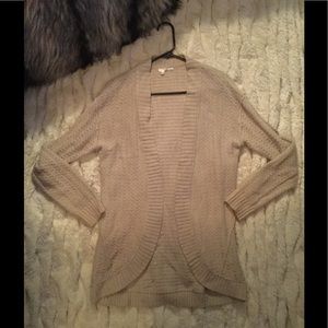 Beige Knit Cardigan