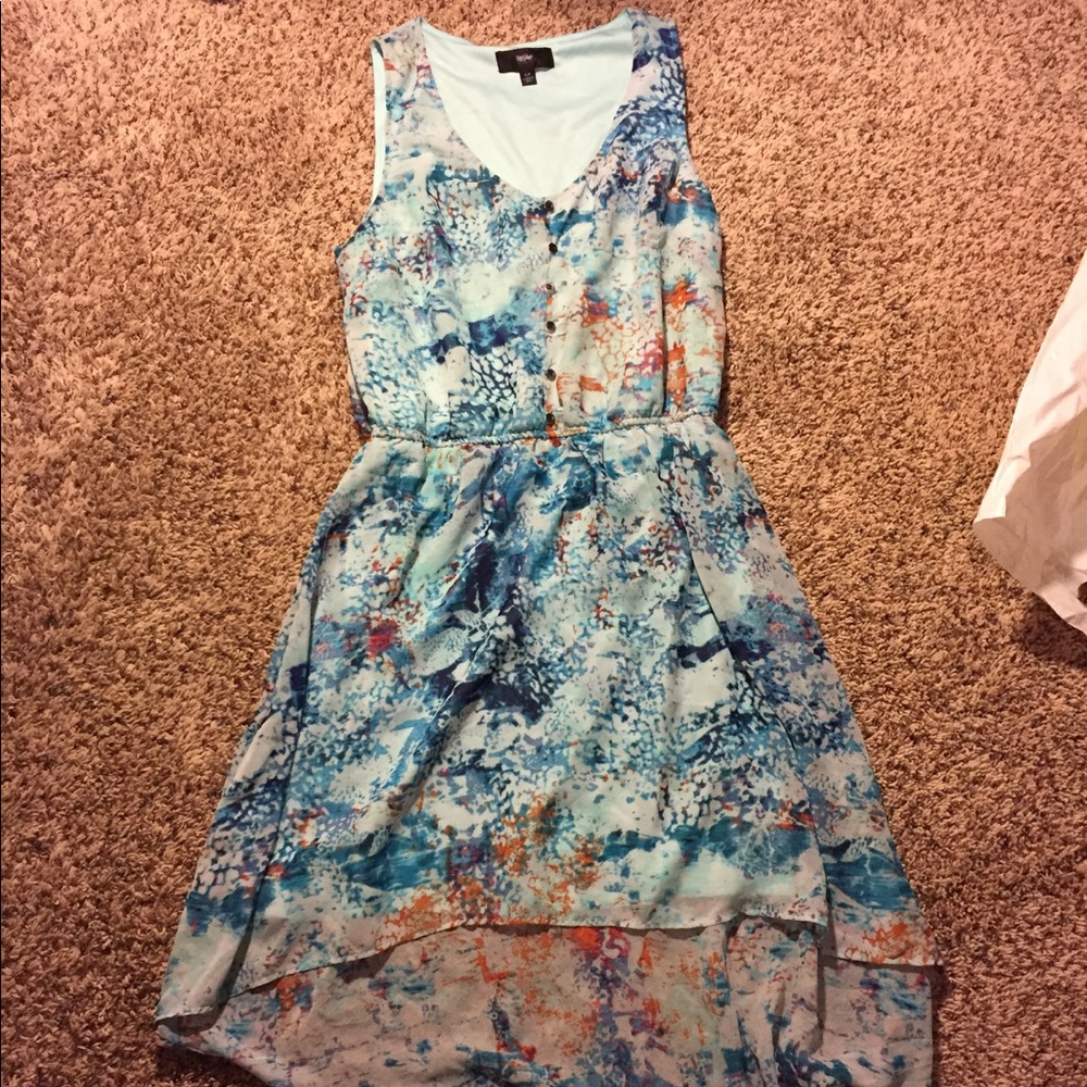 Blue Water Color Dress