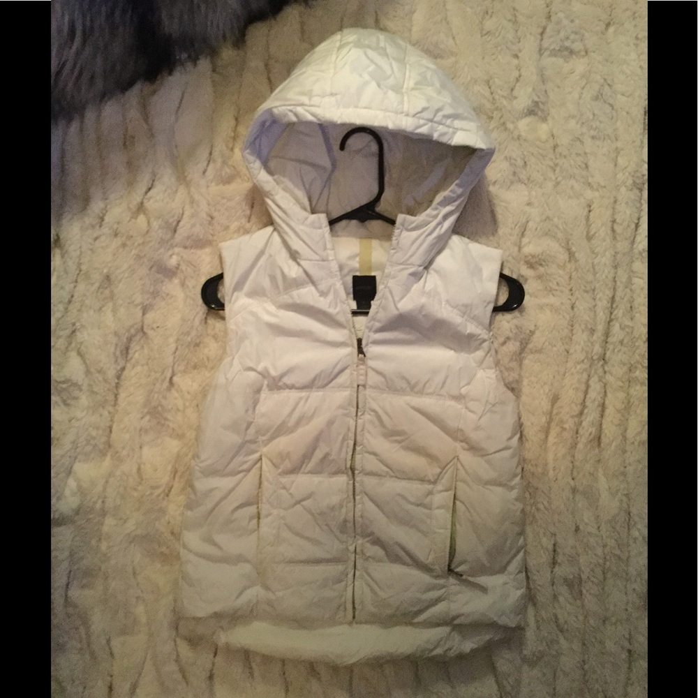 White Puff Vest