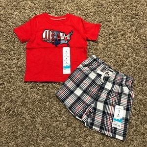 2 piece 4th of July Boy outfit by Jumping Beans