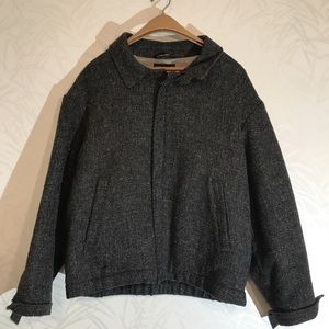 Vintage Zero King Gray Pure Wool Coat Size 42