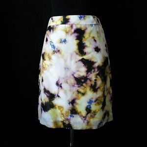 J. Crew Skirt Lined Pencil skirt multicolor floral