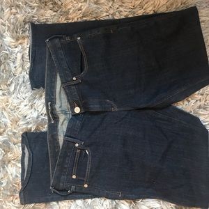 Express flare jeans darkwash