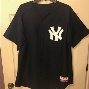 NEW YORK YANKEES JERSEY Men's adult small navy