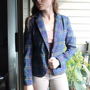 Plaid Blazer
