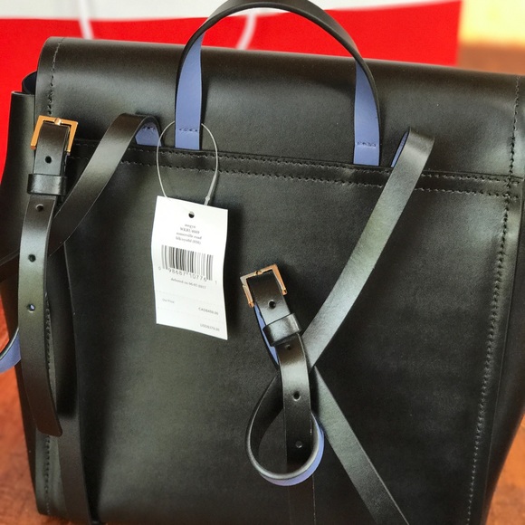 Kate Spade Backpack (Black w/ Baby Blue Interior) main image 4