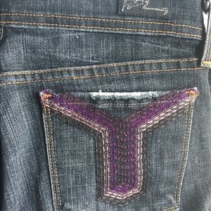 Citizens of Humanity bootcut stretch jeans 24 0 💕 Rare purple stitch Y2k