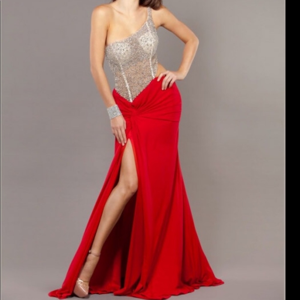 Jovani formal red gown size 4