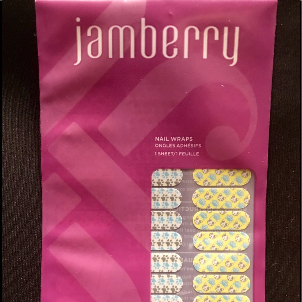 NEW Jamberry nail wraps- raining cats and dogs.