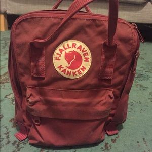 Fjallraven Kanken Mini Backpack in ox red