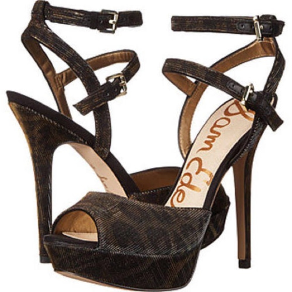 Sam Edelman Nadie Leopard Print Platform size 4