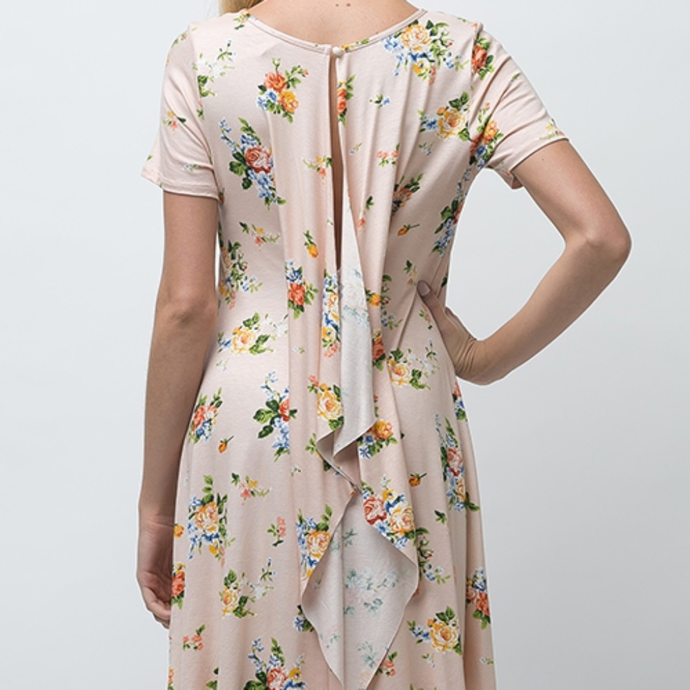 Short Sleeve A Line Dress - Picture 6 of 6