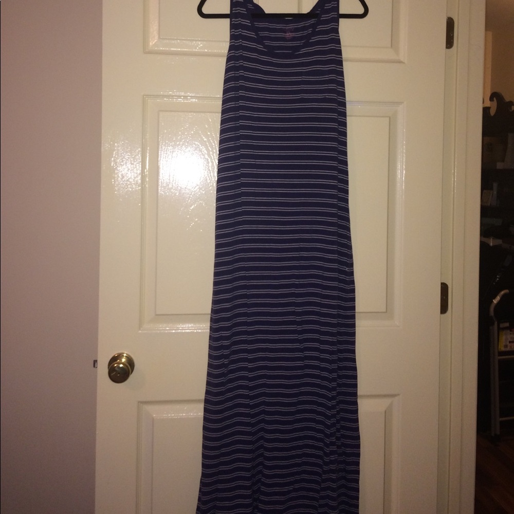Sonoma Blue &a White Striped Maxi