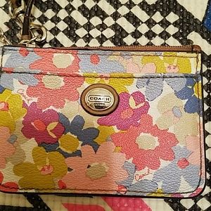 Coach flower wallet