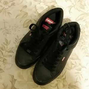 Black levi sneakers