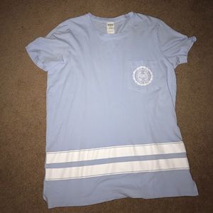 PINK baby blue long shirt