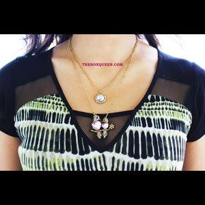 Betsey Johnson Lovebirds Layered Necklace