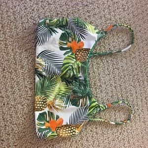 Palm leaf swim top