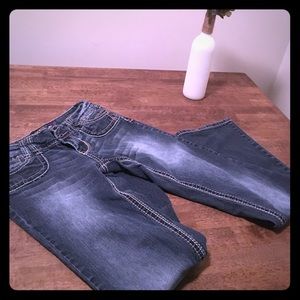 Boot cut light fade jeans