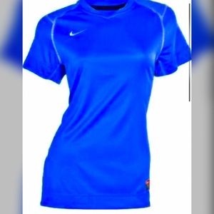 Nike Brasilia II Womens Soccer Jersey Shirt Blue L