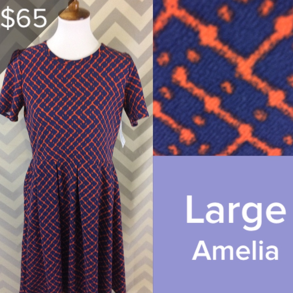 Large Lularoe Amelia dress
