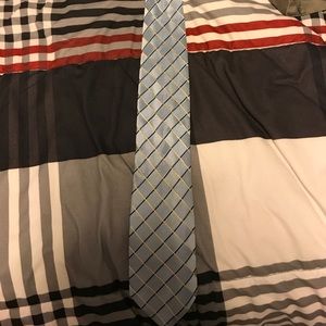 Blue necktie