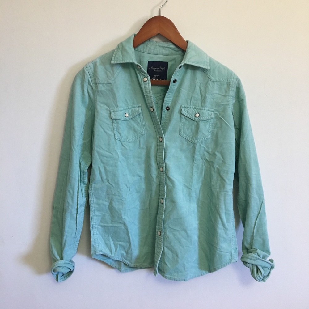 Corduroy Button-down Shirt