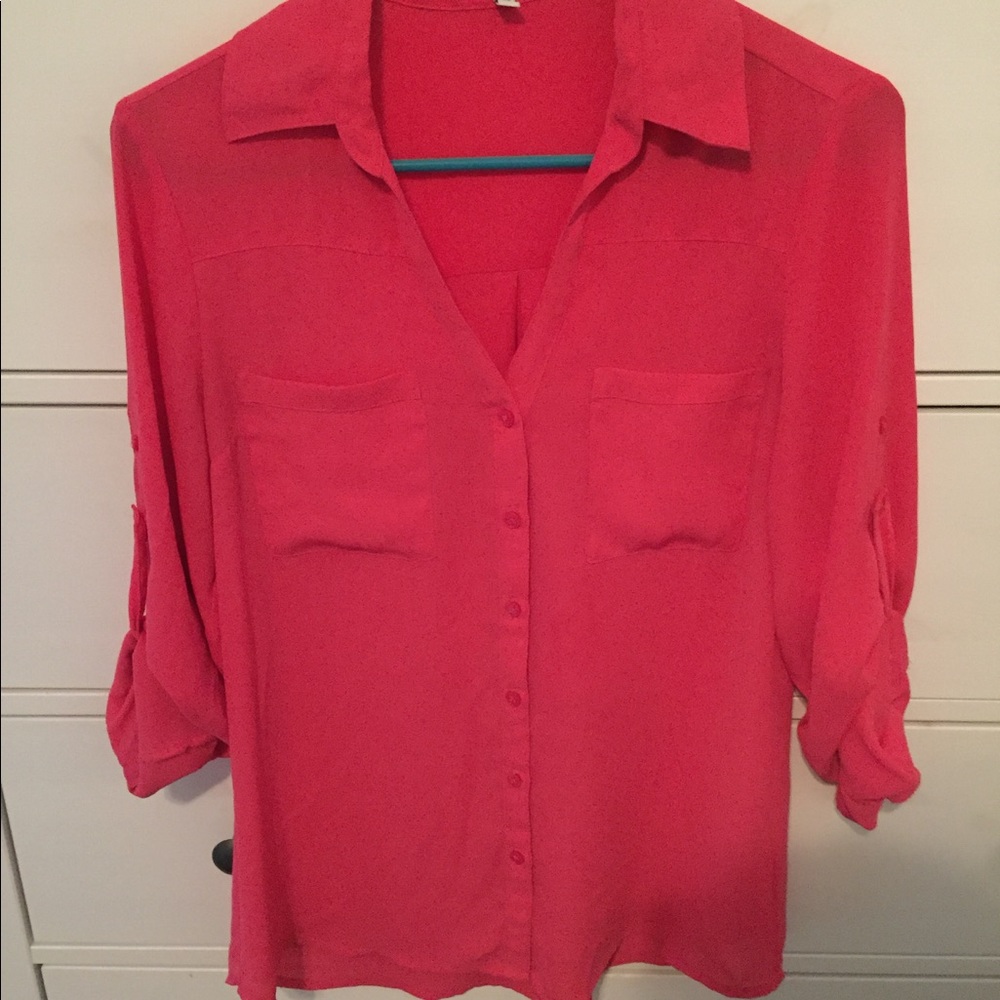 Express pink Portfolio top