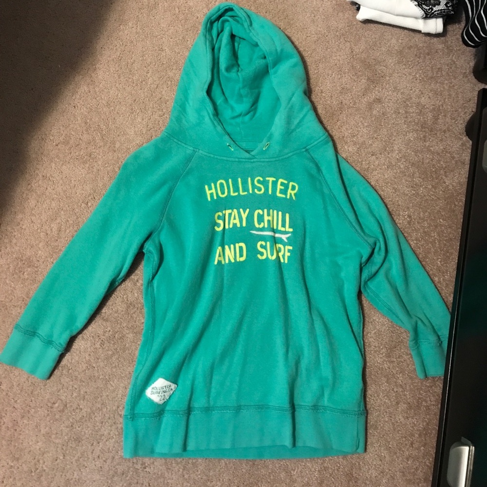 Hollister 3/4 sleeve hoodie