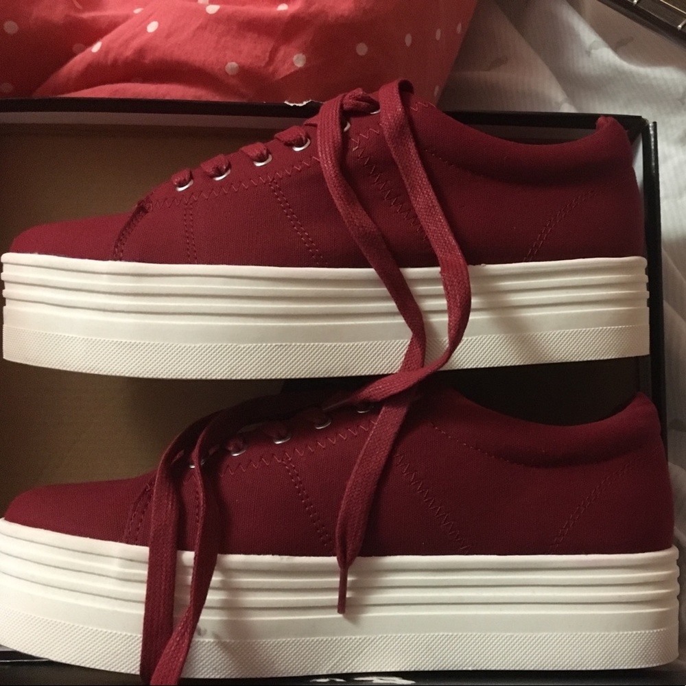 forever 21 canvas platform sneakers