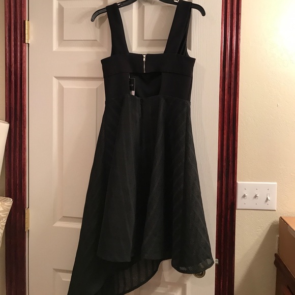 Top shop asymmetrical dress-black size 4 NWT - Picture 3 of 5
